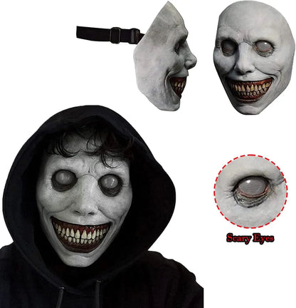 1-10PCS Halloween Smile Demon Mask for Exorcist Cosplay Party Ghost Costume and Haunted House Decoration Party Prop