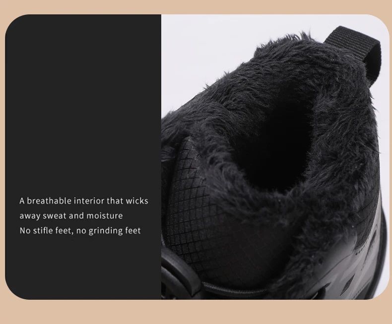 Fashion Kids Snow Boots Wide ToeBox Shoes Kid's Waterprof Barefoot Sneakers Boys Girls Warm Cotton Lightweight Non-slip Sneakers