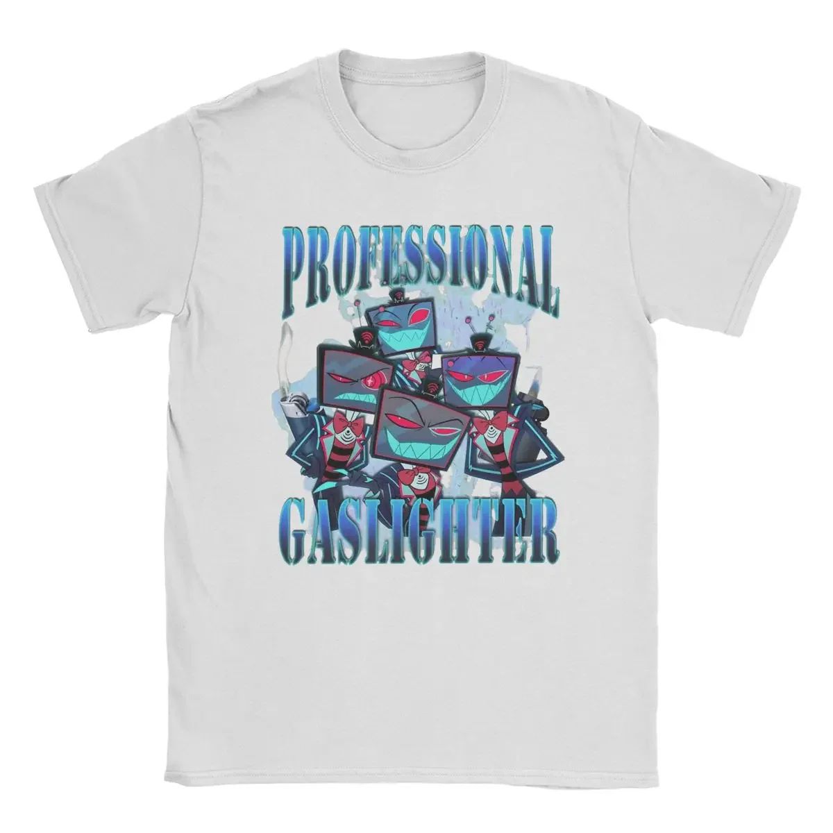 T-Shirt Vox Professional Gaslighter Hazbins Hotels Crazy Tees Short Sleeve T Shirts O Neck Tops Printed Women Clothing