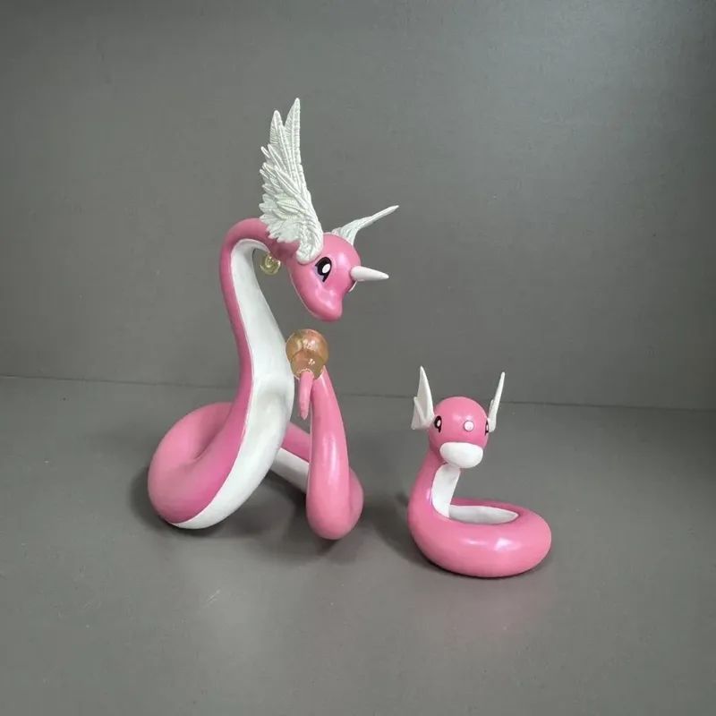 Anime Cartoon Figure Dragonair And Dratini Action Figures 12cm Pvc Collection Model Toys Gifts High Quality Desktop Decoration