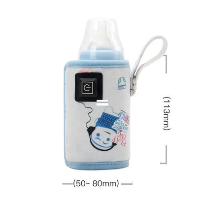 USB Milk Water Warmer Stroller Insulated Bag Baby Nursing Bottle Heater Safe Kids Supplies for Infant Outdoor Travel Accessories