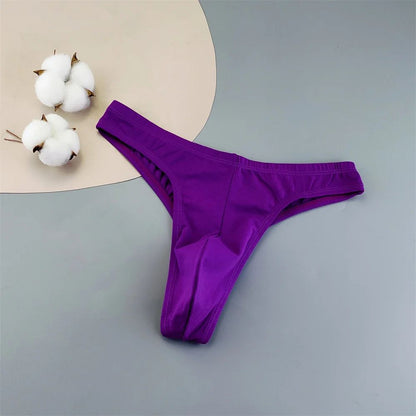 NEW 2025 Big Men Sexy Thongs Cotton Underwear Plus Size Male Convex Pouch G-string Briefs M/L/XL/XXL/XXXL