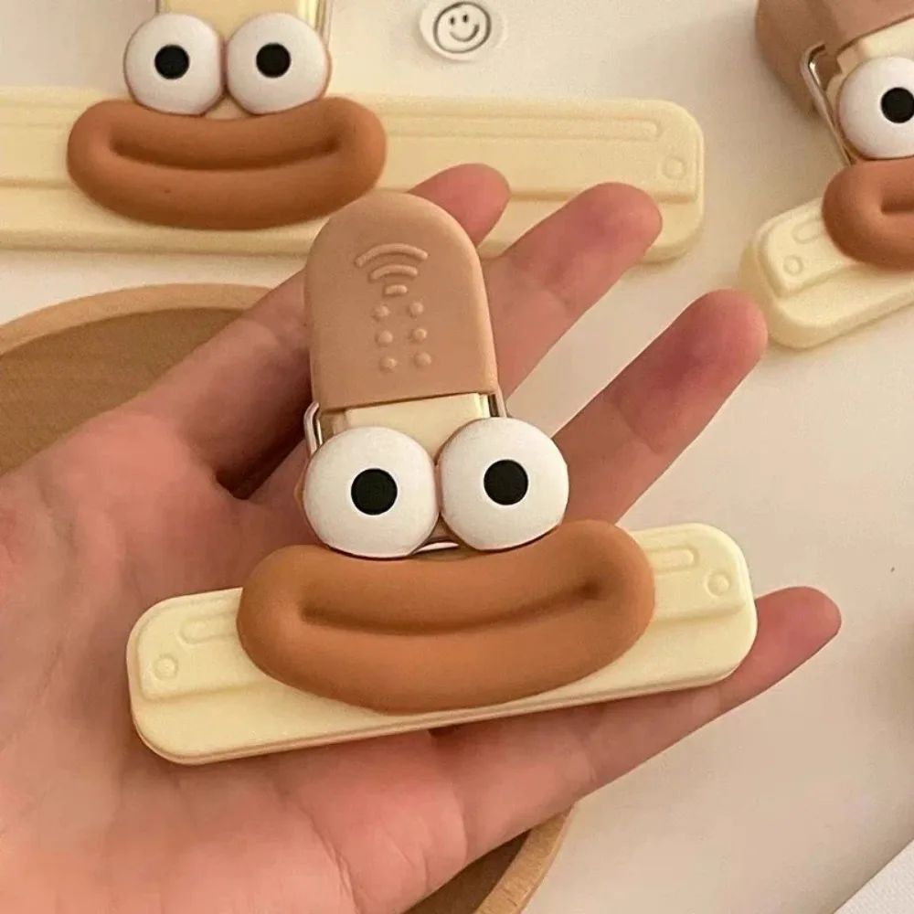 Clipe de Vedação para Sacola com Rosto Criativo, Clipe para Lanche de Comida, Ferramentas de Cozinha, Clipe Decorativo Pequeno, Armazenamento de Saco de Plástico para Comida de Geladeira