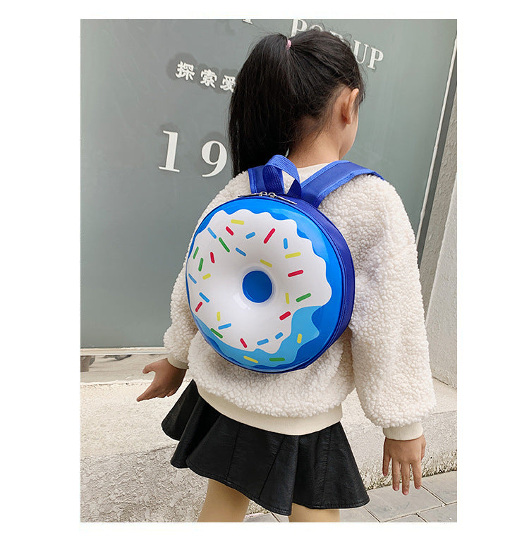 Cartoon Kids Backpack Cute Donut Eggshell Bag Fun Kindergarten Kids Backpack Boys Girls Backpack