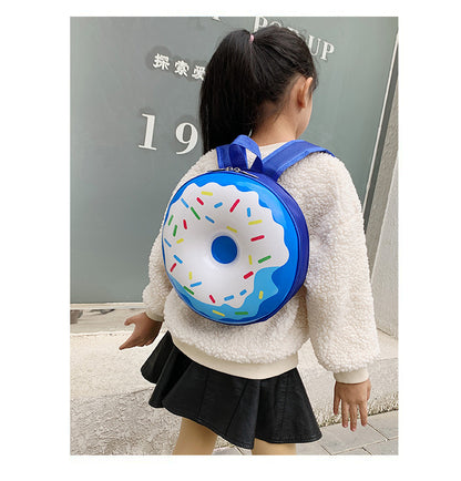 Cartoon Kids Backpack Cute Donut Eggshell Bag Fun Kindergarten Kids Backpack Boys Girls Backpack