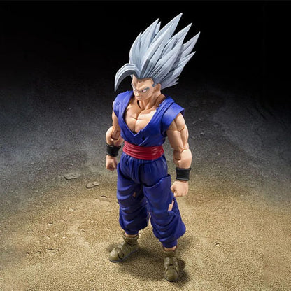 Shf Dragon Ball Son Gohan Besta Action Figure PVC Boneco Colecionável Articulado Anime 17cm Super Saiyajin Gohan Brinquedo Modelo de Presente