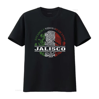 Jalisco Mexico T Shirt Travel vintage Washed Breathable fashion Stylish Comfortable designer clothes Slightly Versatile Soft