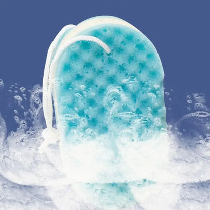 3-layer Wave Bath Sponge Exfoliating Body Brush Shower Skin Clean Massage Cleaning Shower Brush Skin Care Remover Bath Supplies