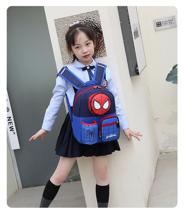 Kindergarten boys and girls schoolbags 3-9 years old children schoolbags cartoon animation Princess Elsa backpack