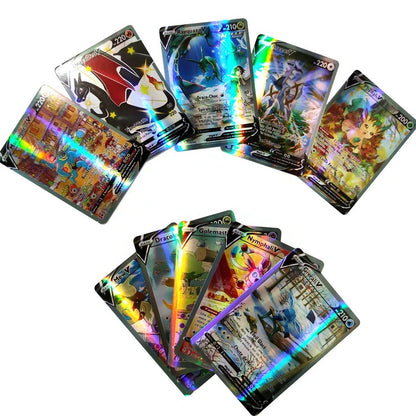 2025 Nova Versão Francesa Cartas Pokémon VMAX V EX GX MEGA Coleção Cartas Batalha Treinador Brinquedos de Natal Infantis Presente