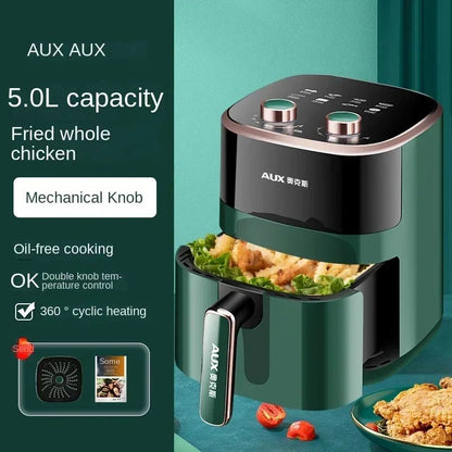 220V AUX Air Fryer and Oven Combo: Multifunctional, Fully Automatic, No Oil Technology, Easy-to-clean DD