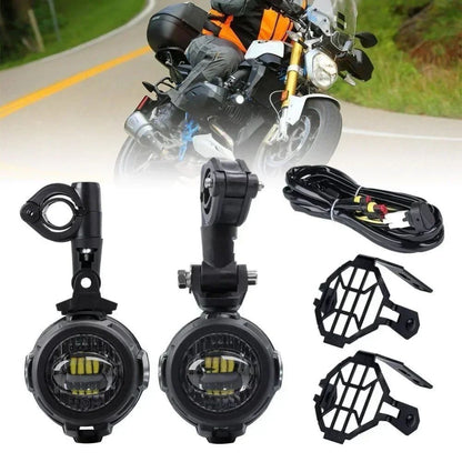 Motorcycle LED Auxiliary Headlight  Fog Light Protector For BMW R1200GS LC R1250GS Adventure R1250RT R1200RT R1250RS