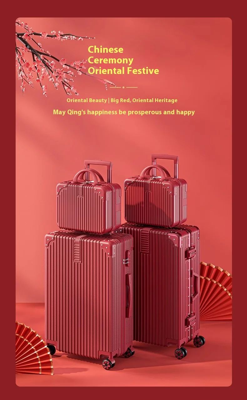 Suitcase Travel Suitcase Fashion Enterprise Suitcase Compact 20-28-inch Lightweight Carrier Roller Suitcase Makeup Box Set