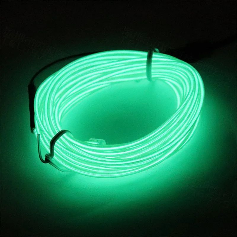 1M/3M/5M Flexible Neon Light Ball Dress Decoration Light EL Luminous Cable Party DIY Atmosphere Light Waterproof LED Strip