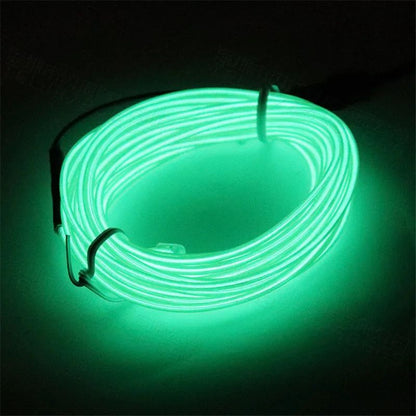 1M/3M/5M Flexible Neon Light Ball Dress Decoration Light EL Luminous Cable Party DIY Atmosphere Light Waterproof LED Strip