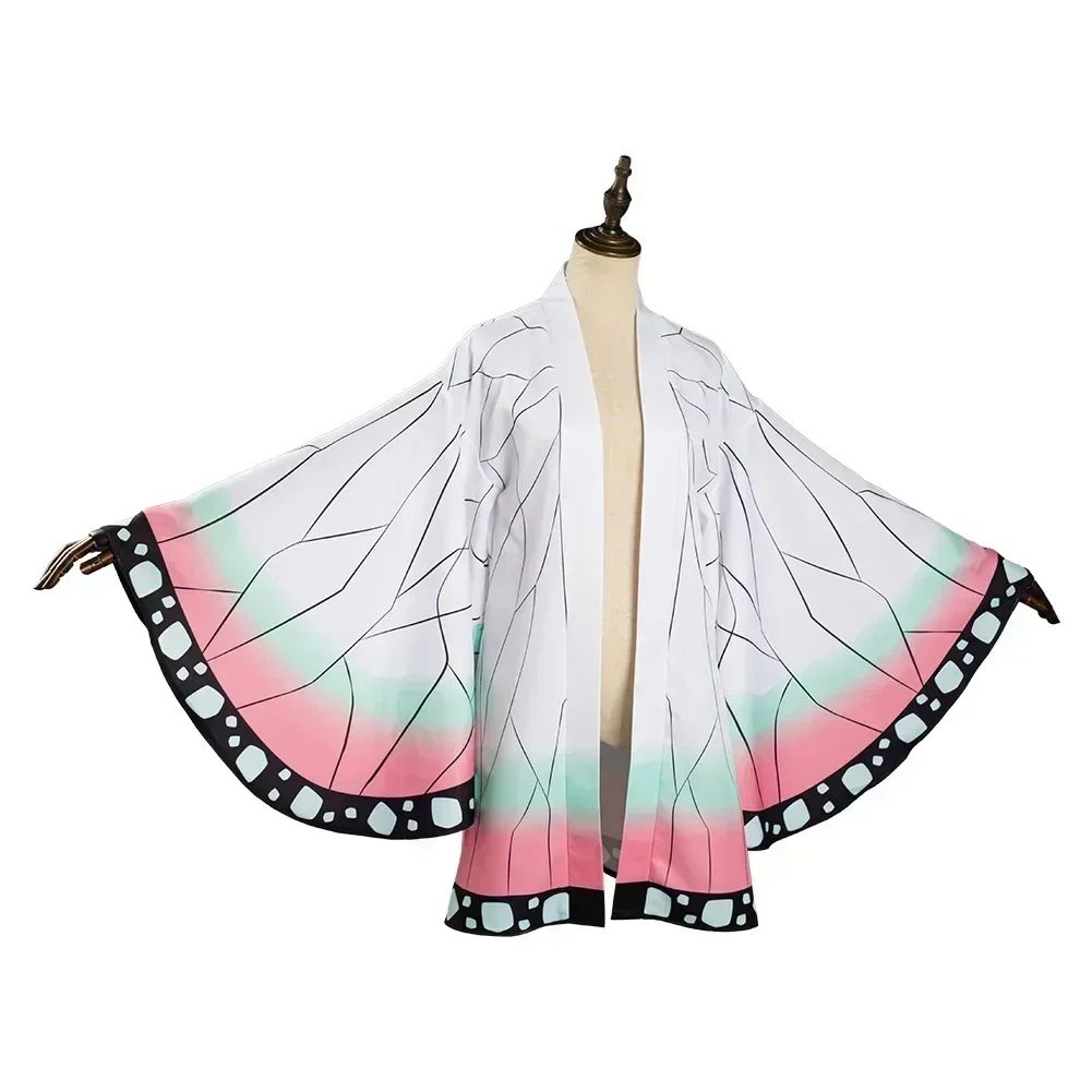 Adult Anime Cosplay Costume Kochou Shinobu Kimono Jacket Adult Cosplay Outfit Anime Themed Clothing