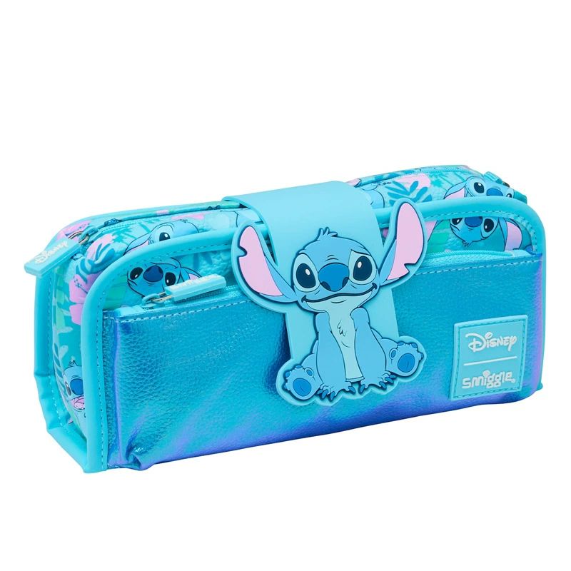 Miniso Disney Stitch Kawaii Children Schoolbag Set Cartoon Student Bookbag Lunch Bag Pen Case Casual High Capacity Backpack Gift