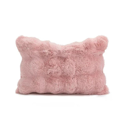 Pillowcase Decorative Home Pillows White Pink Retro Fluffy Soft Throw Pillowcover For Sofa Couch Cushion Cover 45x45 Pillow Hugs