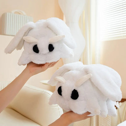 White Moth Plush Pillow Toy Soft Cartoon Moth Plushie Cute Night Butterfly Stuffed Animal Doll Xmas Birthday Gift