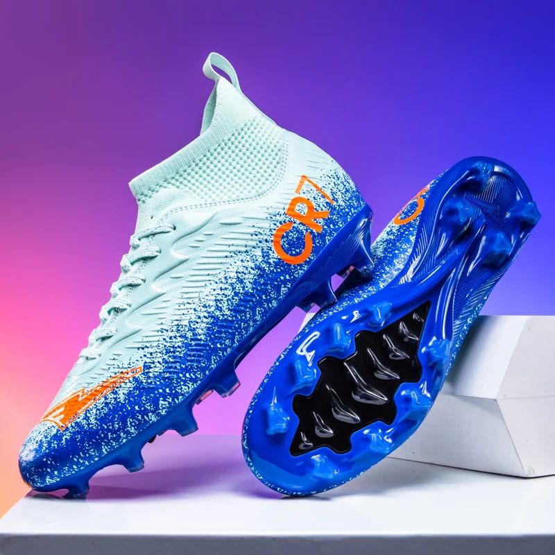 New Men Football Boots Futsal High-quality Match Indoor Hot-selling Soccer Shoes Sneakers High-top Non-Slip Cleats Grass FG/TF