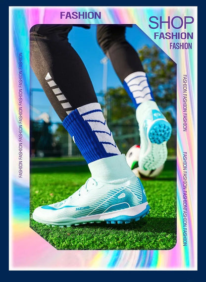 Men Soccer Shoes Society Professional Soccer Cleats Adult Fast Turf Training Football Shoes Outdoor Futsal Football Field Boots