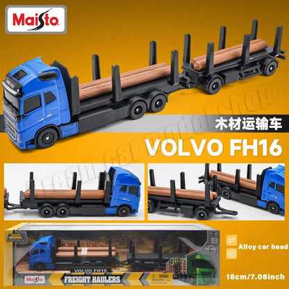 Maisto Stania 770S Transport Trailer Volvo FH16 Trailer Liga de Fundição Brinquedos de Carro Modelo Colecionável Miniatura Carro Modelo Decoração