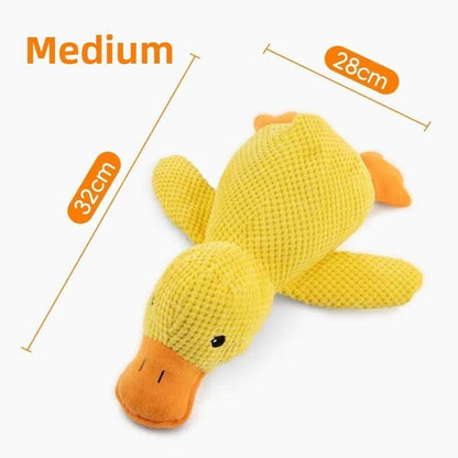 Coisas para Cães Acessórios para Cães Suprimentos para Cães Brinquedo de Pelúcia Calmante de Pato com Apito Durável Companheiro de Sono para Filhotes Presente de Luxo para Pets