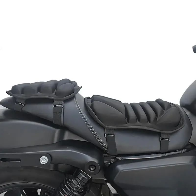 Kit 2 Almofadas de Selim para Moto 3D em Gel Confortável, Capa de Banco Respirável com Absorção de Choque Universal para Moto de Montanha Avançada