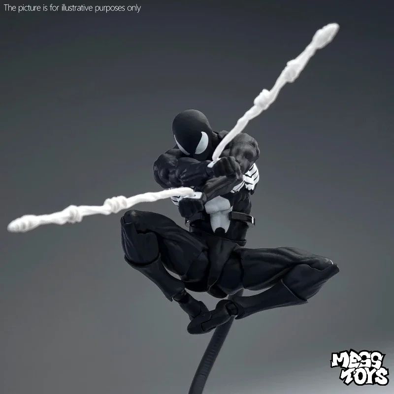 NOVO Boneco de Ação Spider de Brinquedo Anime Terno Preto Vizinho Symbiote Aranha Escarlate Kaine Parker Aranha Vermelha Preta