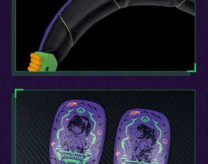 VALKYRIE VK S1 Fones de Ouvido Gamer Sem Fio 3 Modos Bluetooth HiFi Driver Dinâmico de 50mm Grande Baixa Latência Chip Esports Fones de Ouvido Personalizados
