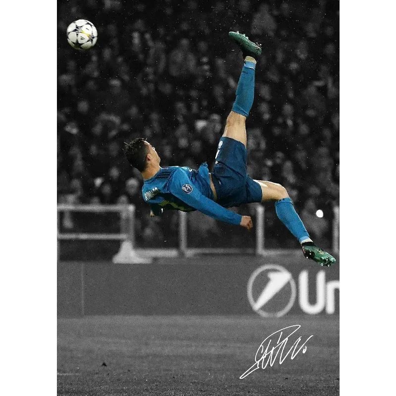 Modern Soccer Sport Player Portrait Poster Print Football Play Picture Canvas Painting Wall Art for Living Room Home Decor Mural