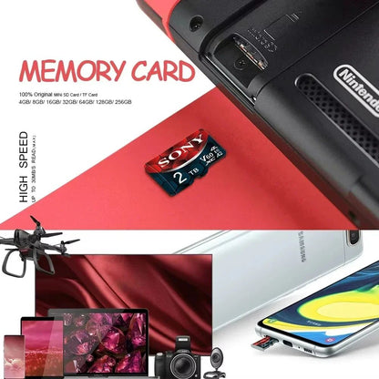 NEW SO/NY TF SD Card 1TB 512GB SD Memory Card 128GB 256GB U3 V30 4K Full HD TF Memory Flash Cards For Xiaomi Phone Computer