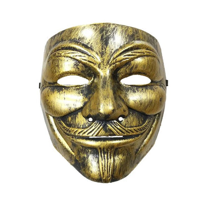Multi Style V for Vendetta Anonymous Mask Silver V Smile Masks Anime Halloween Cosplay Guy Fawkes Masque Adults Joker Gold Mask