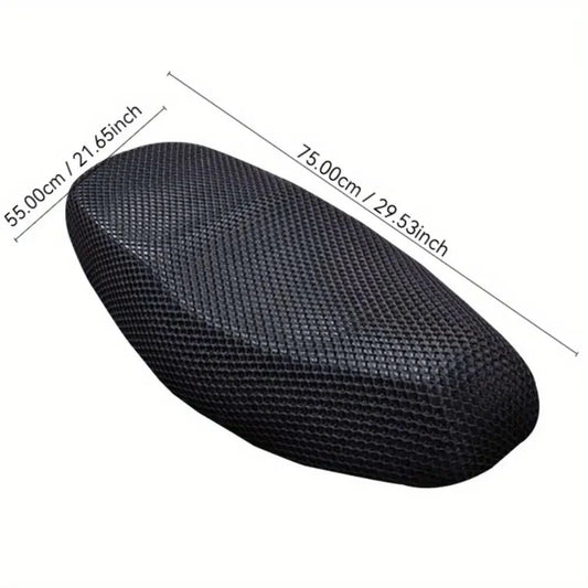 Motorcycle Seat Cover - Thick breathable mesh for scooters, motorcycles, sun protection poly motorcycle seat cushions