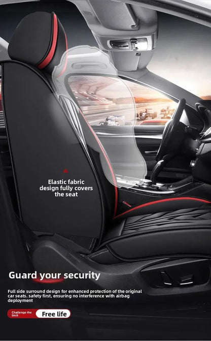 Full Coverage Pu Leather Car Seat Covers for Geely All Models Geometry C Atlas Coolray Emgrand EC7 Tugella Car Accessories