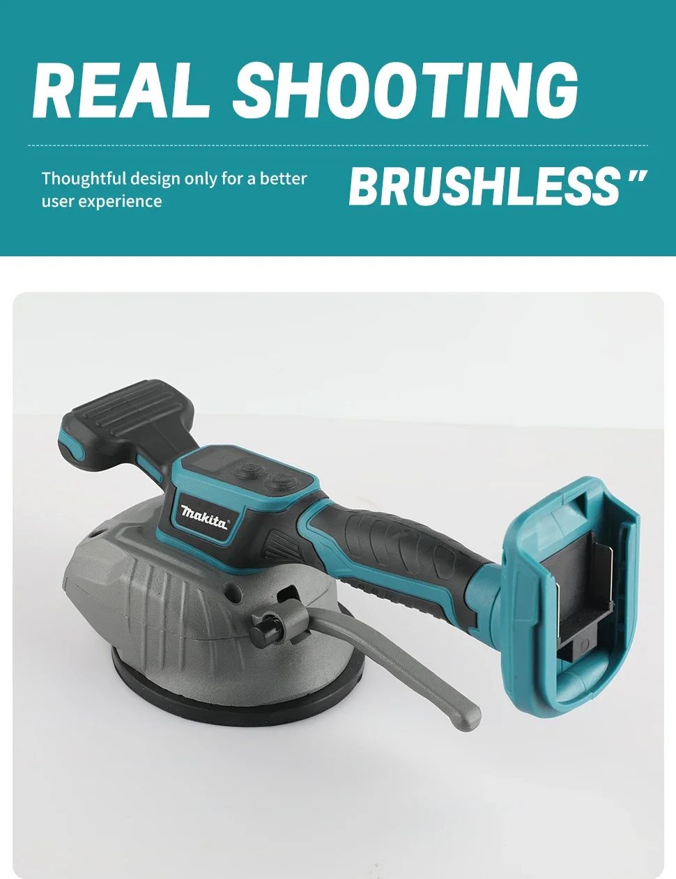 Nivelador de Azulejos Makita: 8 Velocidades, Frequência de Vibração de 10000rpm, 7500mAh, Aplicável a Múltiplos Materiais, Com Display Digital e Fácil de Usar