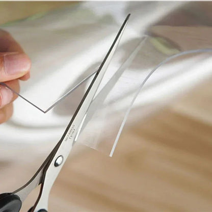 Transparent PVC Round Table Carpet Waterproof Tablecloth Kitchen Pattern Table Cover Glass Soft Cloth Dining Table Mat