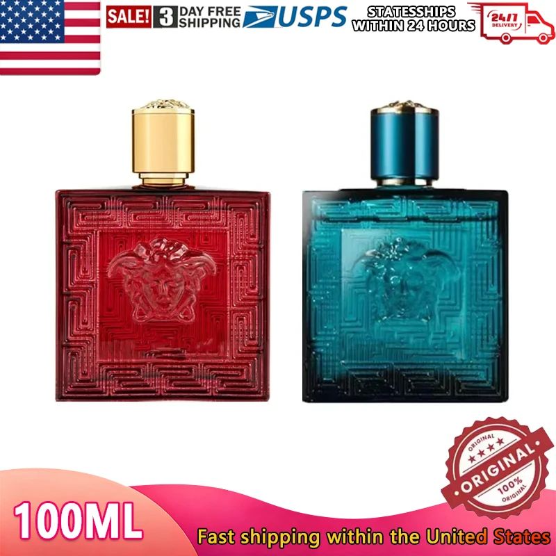 100ml Random Packaging Is Rudimentary Eros Flame Men Eau De Parfum Spray Tester Woody Notes Covered or Uncovered