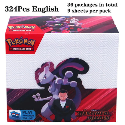 324 pçs/caixa Pokémon TCG: Sol e Lua, Escuridão Incendiada, 36 Pacotes, Caixa de Booster, Jogo de Cartas Pokémon, Brinquedos Colecionáveis, Jogo de Tabuleiro Prismático