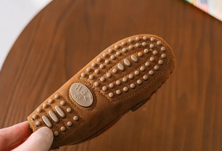 Children Loafers Shoes Boys Flat Sneakers Baby Kids Casual Shoes Toddler Girls Breathable Slip-on Shoes Soft Bottom Solid Color