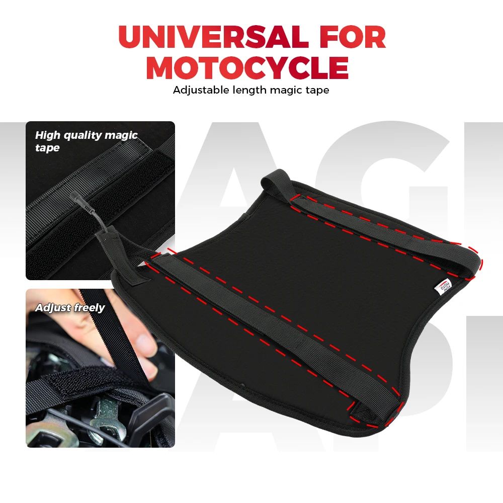 KEMITOUR 12V Almofada de Assento Aquecida para Motocicleta Universal Para ATV Raptor 700 Para R1200GS F800GS MT07 MT09 Capa de Assento Aquecedora de Inverno