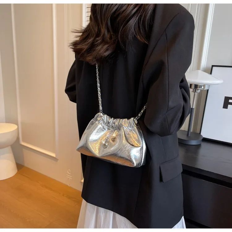Y2K Millennium Bag Women 2025 New High Sense Shoulder Bags Summer Chain Bag Fashion Bucket Bag Messenger Bags Purses Handbags