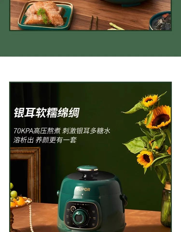 Mini Electric Pressure Cooker: New Model Small Rice Cooker for 1-2 People (3-Cup Capacity)