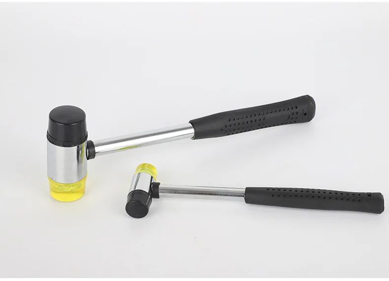 Martelo de Borracha com Duas Faces Macias 25mm Multifuncional para Contas de Vidro de Janela com Cabeça de Nylon