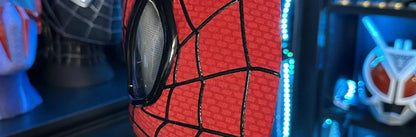 Homem-Aranha Cosplay Máscara Eletrônica de Olhos Móveis Homem-Aranha 1:1 Brinquedos com Controle Remoto para Adultos e Crianças de Presente