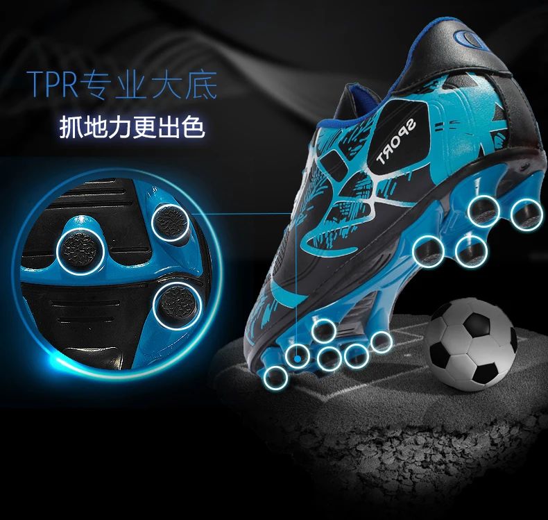 Professional Kids Soccer Shoes Men Original Football Shoes Indoor Society Cleats Football Field Boots TF/AG Fast Match Sneaker