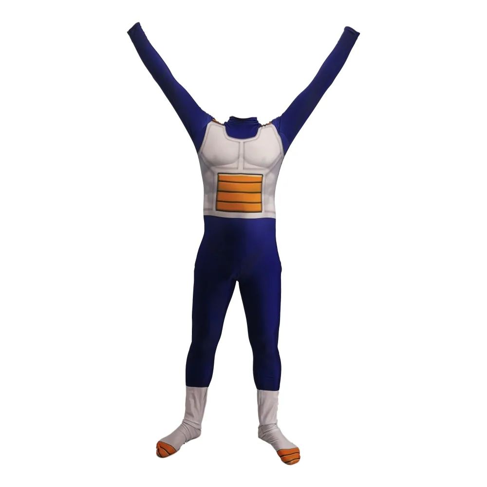 Men's Vegeta TRUNKS Kids Adult Cosplay Costume Super Saiyan Boys Youth GOKU Torankusu Halloween Jumpsuit Bodysuit Party Dress Up