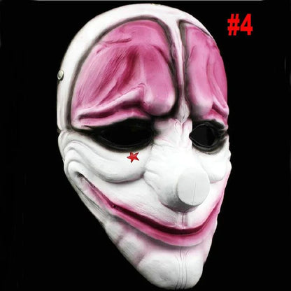 Scary Clown Mask Payday 2 US Flag Clown Masks Masquerade Carnival Party Mask Horrible Funny Pay Day Mask Halloween Prop Supplies