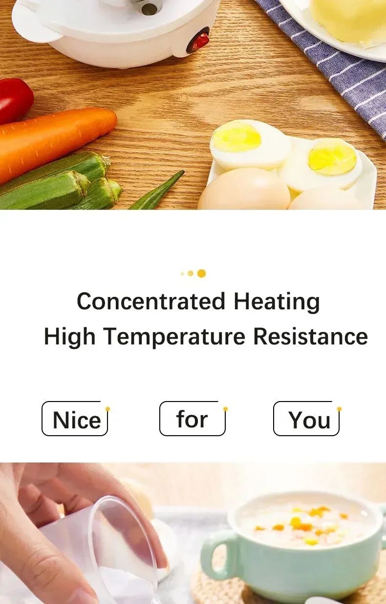 Caldeira de Ovo Elétrica Multifuncional Camadas Duplas Mini Vaporizador Escalfador Cozinha Cozinha Máquina de Café da Manhã máquina de café da manhã
