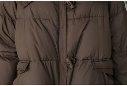 2025 Winter Down cotton Short Padded Jacket Women Parkas Fur Collar Thick Cotton Coats Clothes Black Casual Outerwear Female new